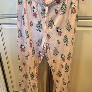Adorable and Super Soft Peanuts Snoopy Christmas Pajama bottoms
